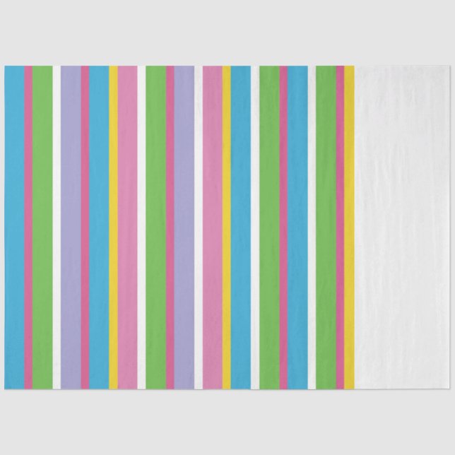 Helle Farbstreifen NAME Moderner Sommerspass Anges Seidenpapier (Vorderseite)