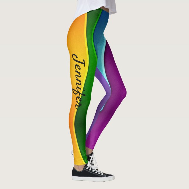 Helle Farbwellen - Leggings für Frauen (Rechts)
