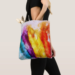 Helle Federn  Tasche