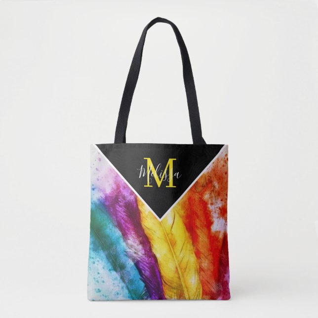 Helle Federn Tasche (Vorderseite)