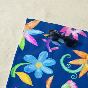 Helle, feine Blume Strandtuch