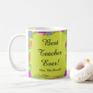 Helle, fette Polka-Punkte, das beste Geschenk für Kaffeetasse