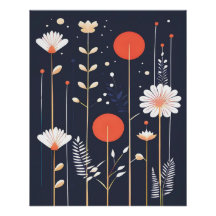 Helle, florale abstrakte Kunst