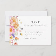 Helle, florale Botanische Moderne Hochzeitskarte R
