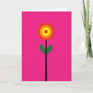 Helle Florale Kunstkarte Karte