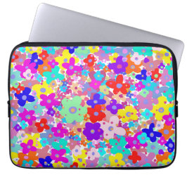 Helle florale Laptop-Sleeve Laptopschutzhülle