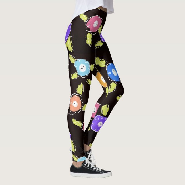 Helle Flower Ladys Leggings (Rechts)