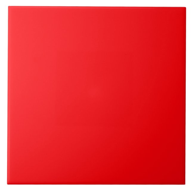Helle Fluorescent Red Neon Fliese (Vorderseite)