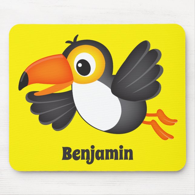 Helle Flying Toucan Yellow Mouse Pad Mousepad (Vorne)