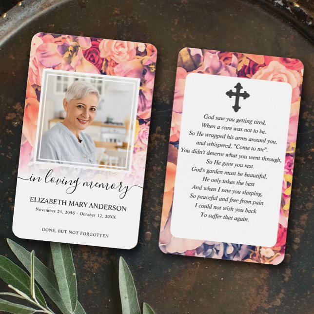 Helle Foto Beileid Beerdigung Gebetskarte (Von Creator hochgeladen)