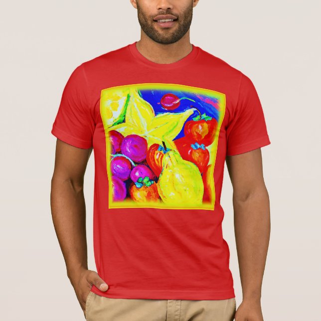 Helle Früchte und Sternenhimmel. Jetzt kaufen T-Shirt (Vorderseite)