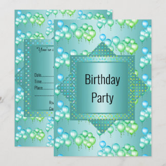 Helle Fun Rainbow Green Ballon All Occaso Einladung
