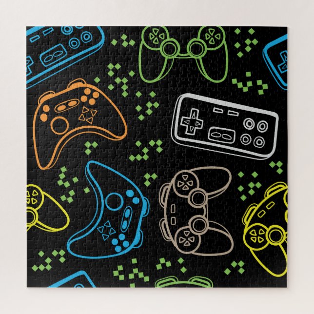 Helle Gaming-Joysticks: cooles Muster. (Vertikal)