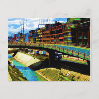 Helle Gebäude in Bogota Postkarte