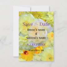 Helle gelbe Blumen - Save the Date | Modern und so