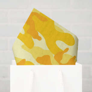 Helle Gelbe Camouflage-Geschenkverpackung Seidenpa Seidenpapier