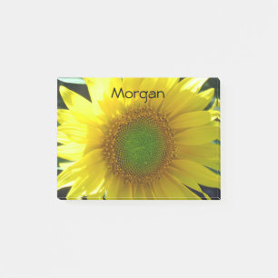 Helle gelbe Sonnenblume Post-it Klebezettel