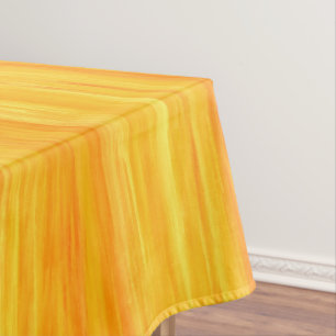 Helle gelbe und orange vertikale Streifen Tischdecke
