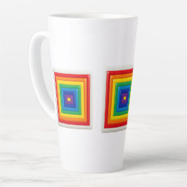Helle geometrische Pop-Art Milchtasse