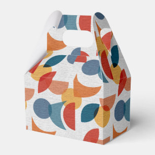 Helle geometrische Retro Abstraktes Mitteljahrhund Geschenkschachtel