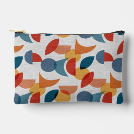 Helle geometrische Retro Abstraktes Mitteljahrhund Zubehörtasche