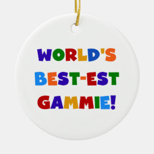 Helle Geschenke des Gut-est Gammie der Welt Farb Keramik Ornament