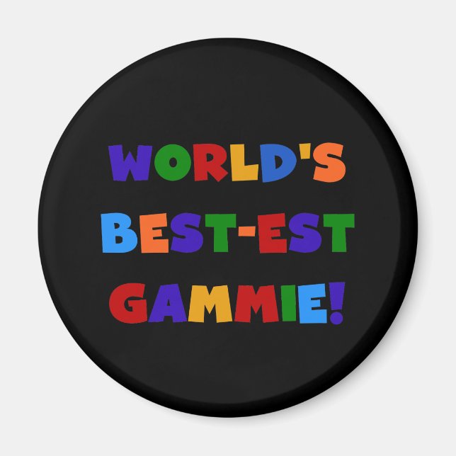 Helle Geschenke des Gut-est Gammie der Welt Farb Magnet (Vorne)