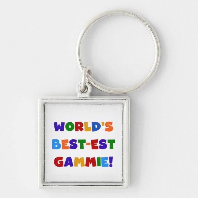 Helle Geschenke des Gut-est Gammie der Welt Farb Schlüsselanhänger (Vorne)