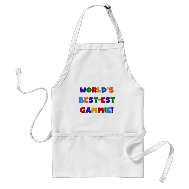 Helle Geschenke des Gut-est Gammie der Welt Farb Schürze (Vorne)