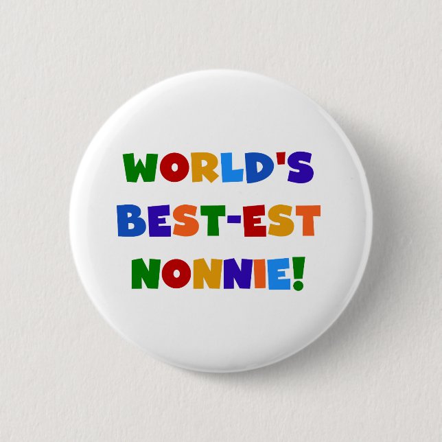 Helle Geschenke des Gut-est Nonnie der Welt Farb Button (Vorderseite)