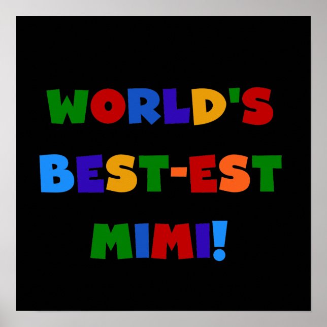 Helle Geschenke T-Shirts des Gut-est der Welt Farb Poster (Vorne)