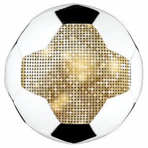 Helle, glänzende Pailletten-Glitzer Disco-Ball Fußball