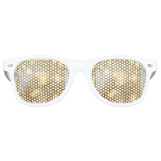 Helle, glänzende Pailletten-Glitzer Disco-Ball Partybrille (Vorderseite)