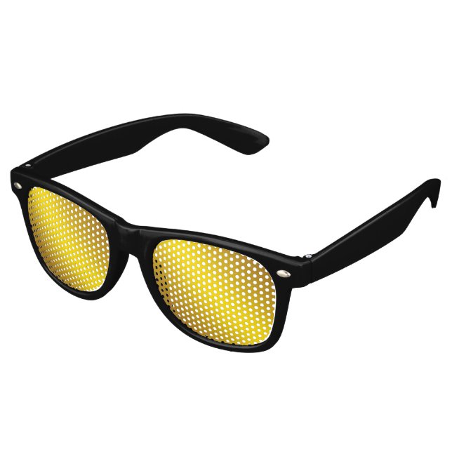 Helle Gold Party Shades Sonnenbrille (Schrägansicht)