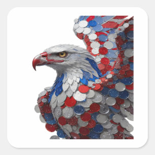 Helle graue AMERICAN EAGLE Sticker Design
