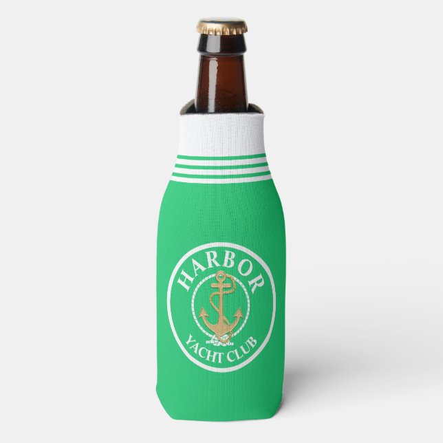 Helle grüne Flasche Cooler Flaschenkühler (Flaschenvorderseite)