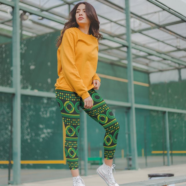 Helle grüne Kreise Leggings (Von Creator hochgeladen)