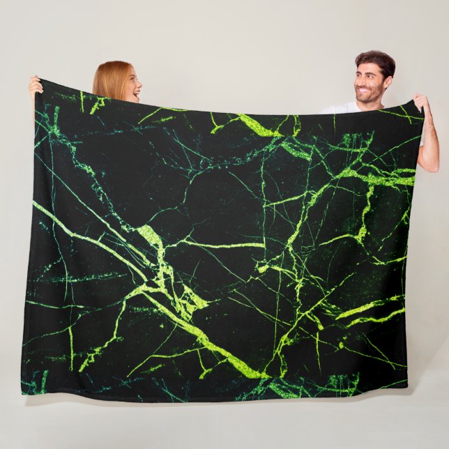Helle grüne Marmor Fleecedecke (Beispiel)