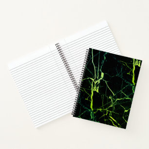 Helle grüne Murmel Notizbuch