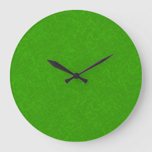 Helle grüne texturierte Oberfläche, wirbelndes Mus Große Wanduhr