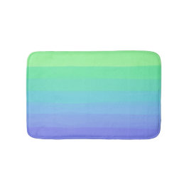 Helle Grüntöne und Blues Gradient Badematte