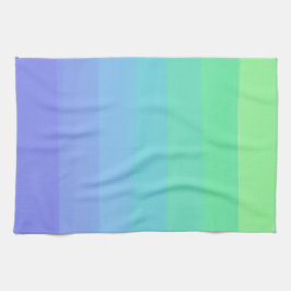 Helle Grüntöne und Blues Gradient Geschirrtuch