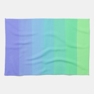 Helle Grüntöne und Blues Gradient Geschirrtuch