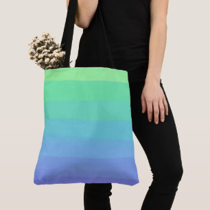Helle Grüntöne und Blues Gradient Tasche