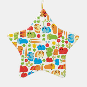 Helle Guinea Schweinepest Keramikornament