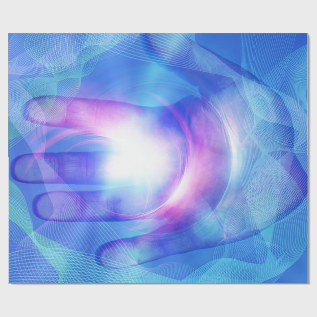 Helle Hand Geschenkpapier (Flach)