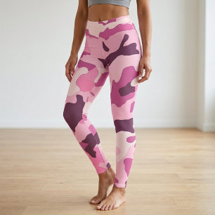 Helle Heißrosa-Tarn-Yoga Leggings