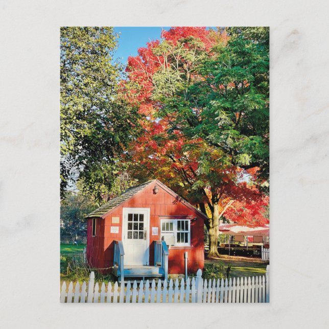 Helle Herbstfarm Postkarte (Vorderseite)