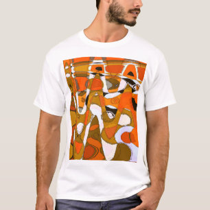 Helle Herbstkreise: abstraktes Muster. T-Shirt