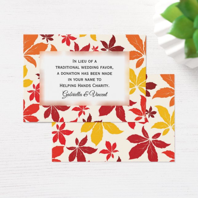 Helle Herbstlaub Hochzeit Wohltätigkeit Lieblingsk (Schreibtisch)